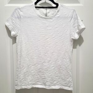 The Classic Perfect White Tee 100% Pima Cotton Slub Crew Neck
